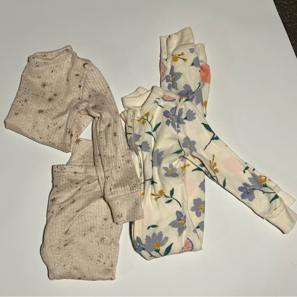 2T girls long sleeve/pant PJ bundle